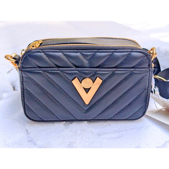 New Valentino Orlandi Quilted Leather Camera Bag | NWT | MSRP $260 - Picture 6 of 14